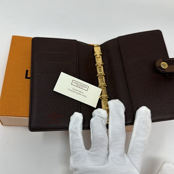 💯 Authentic Louis Vuitton Damier Ebene Agenda PM - Picture 8 of 13